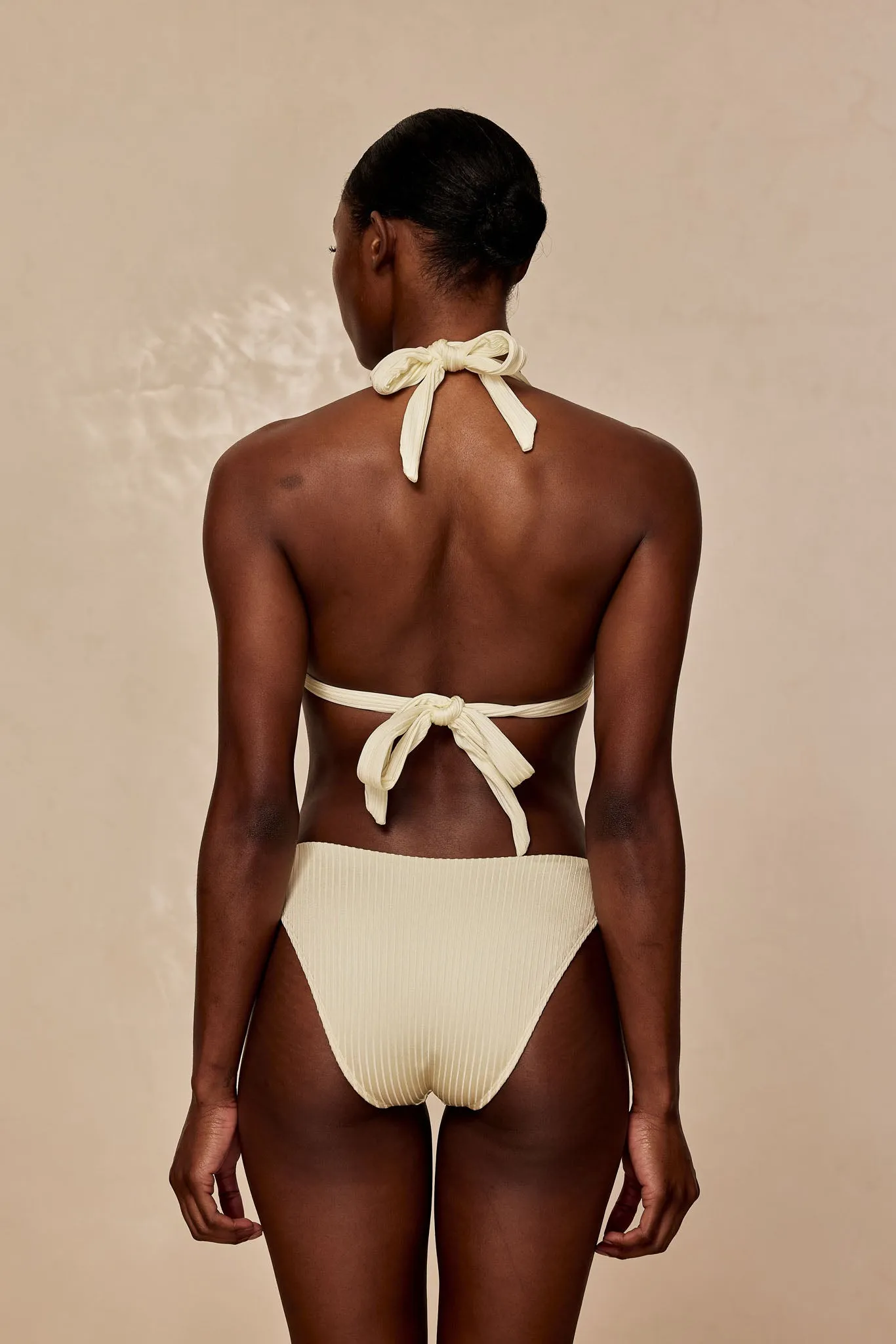 Seychelles Bottom - Ivory Shiny Rib