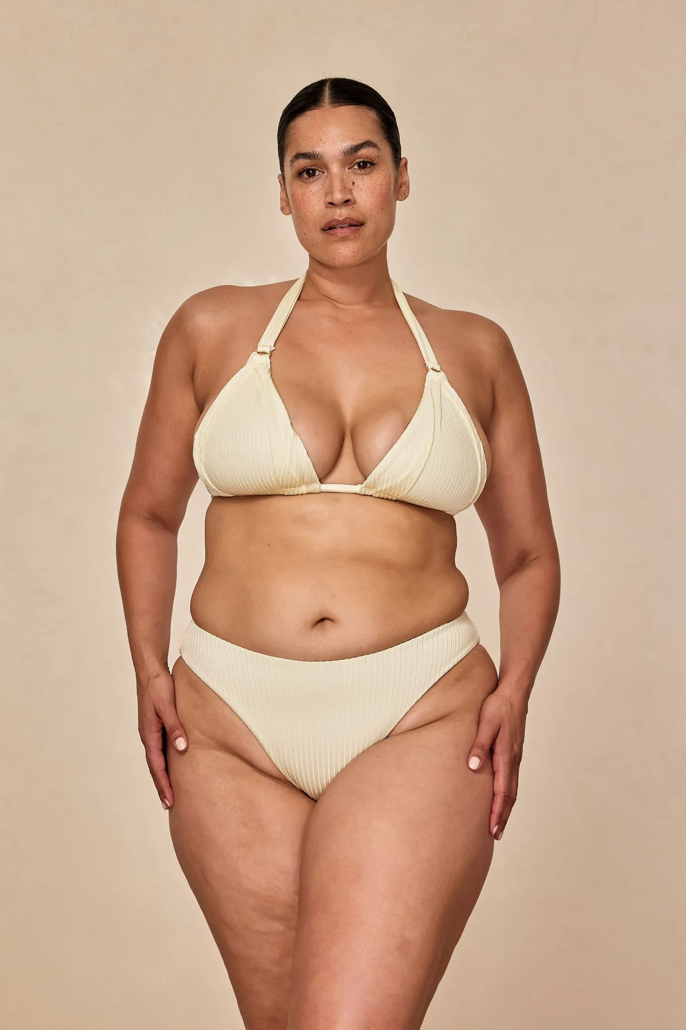 Seychelles Bottom - Ivory Shiny Rib