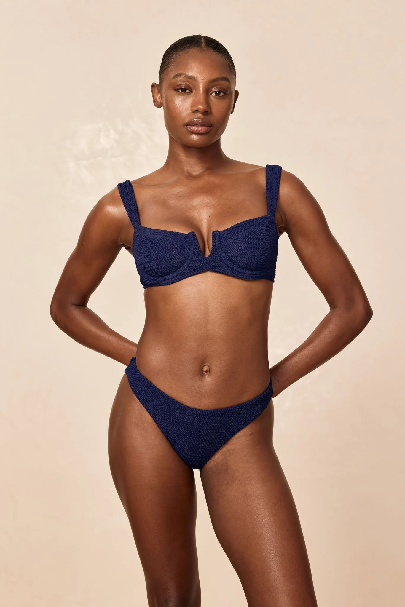 Seychelles Bottom - Midnight Crinkle (Modest Coverage)