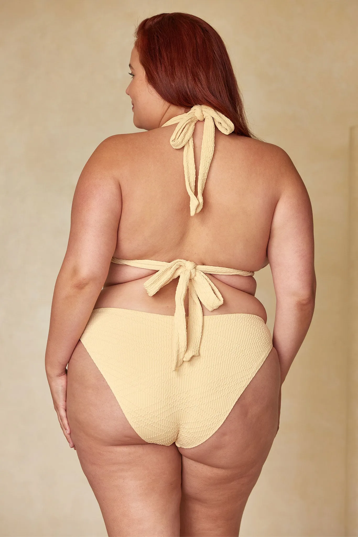 Seychelles Bottom - Raffia Summer Plaid (Modest Coverage)