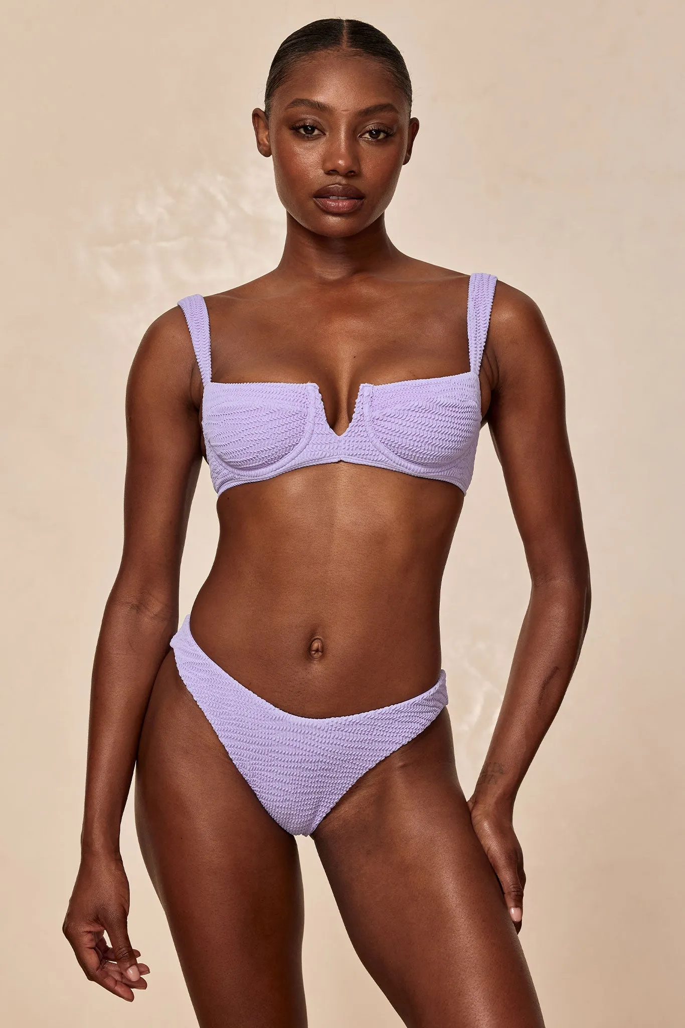 Seychelles Bottom - Wisteria Crinkle (Modest Coverage)