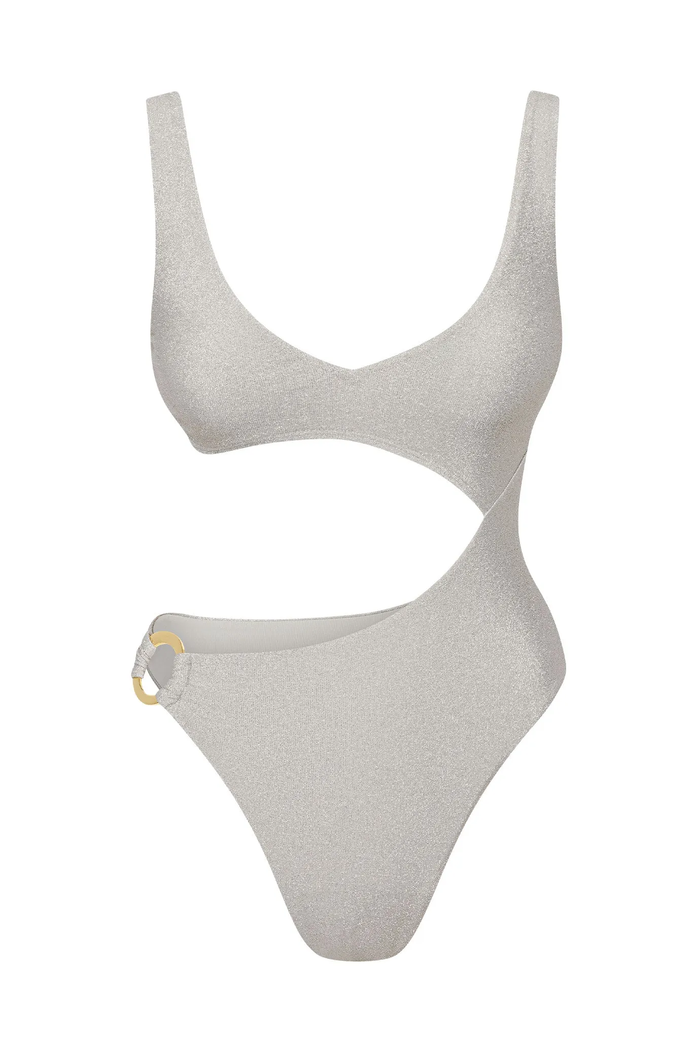 St. Barth's One Piece - Soft Silver Shimmer