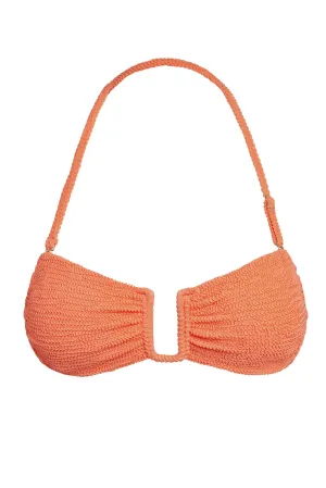 St. Martinique Bandeau - Summer Peach Crinkle
