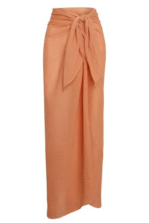 St. Tropez Sarong - Desert Rose Crinkle Linen